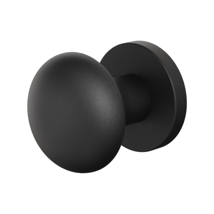GPF9859.61-00 Zwart paddenstoel knop S5 52mm incl. wisselstift op rond rozet