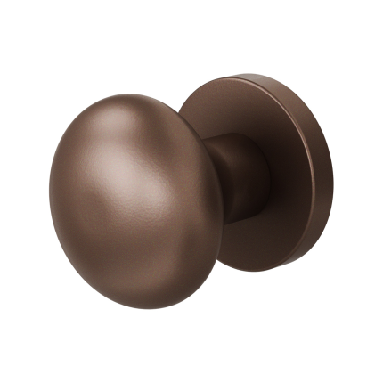 GPF9859.A2-00 Bronze Blend paddenstoel knop S5 52mm incl. wisselstift op rond rozet