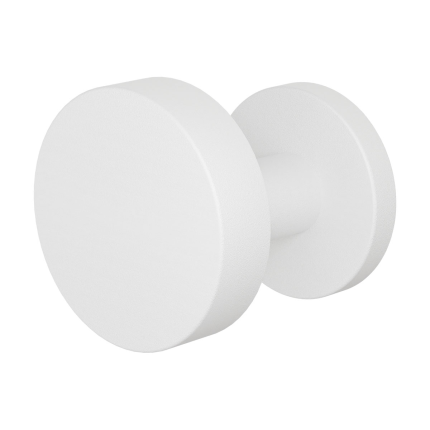 GPF9860.62-00 Wit excentrische knop 60x16mm op ronde rozet