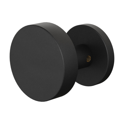 GPF9865.61-00 zwart excentrische knop 60x16mm met rond rozet