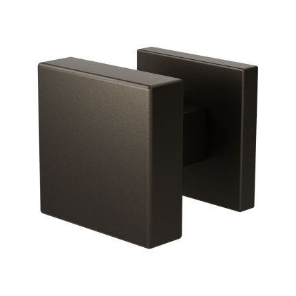 GPF9948.A1-02 Dark blend vierkante knop 53x53x16mm met vierkant rozet