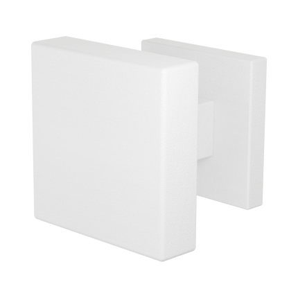 GPF9950.62-02 Wit vierkante knop 60x60x16mm met vierkant rozet