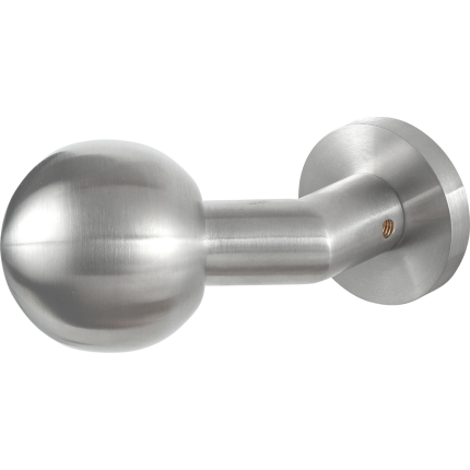GPF9953.09-00 RVS mat verkropte kogelknop S1 55mm draaibaar met ronde rozet