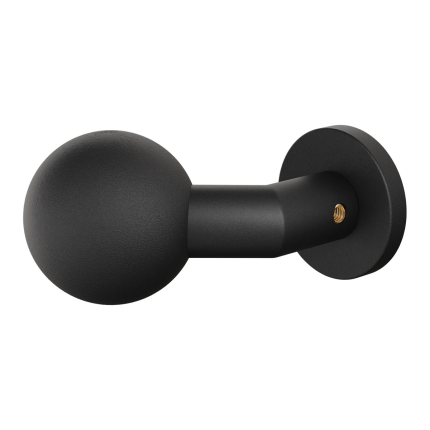 GPF9953.61-00 Zwart verkropte kogelknop 55mm met ronde rozet