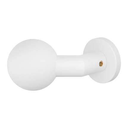 GPF9953.62-00 Wit verkropte kogelknop S1 55mm draaibaar met ronde rozet