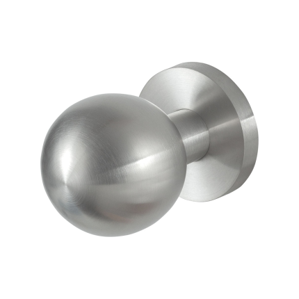 GPF9954.09-00 RVS mat kogelknop S1 50mm draaibaar met ronde rozet