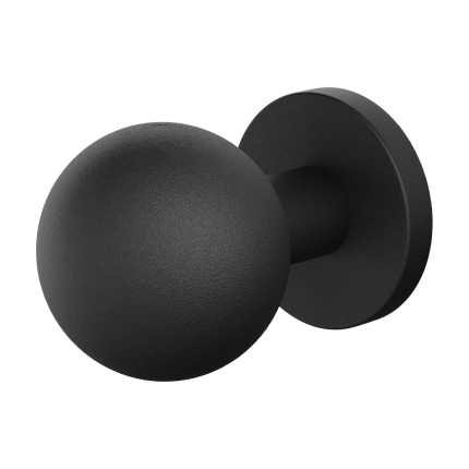 GPF9954.61-00 Zwart kogelknop S1 50mm draaibaar met ronde rozet