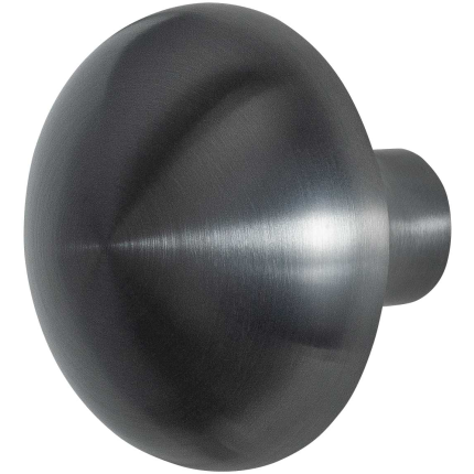 GPF9957.P1 Paddenstoel knop S1 PVD antraciet draaibaar incl. krukstift 65mm