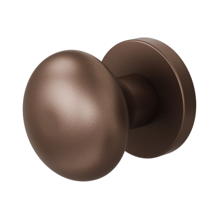GPF9959.A2-00 Bronze blend paddenstoel knop S1 52mm draaibaar met rond rozet