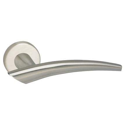 Impresso Boston deurkruk op rozet 53x9mm RVS geborsteld