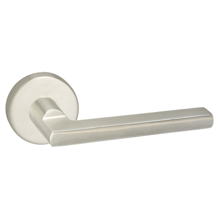Impresso Kirby deurkruk op rozet 53x9mm RVS geborsteld