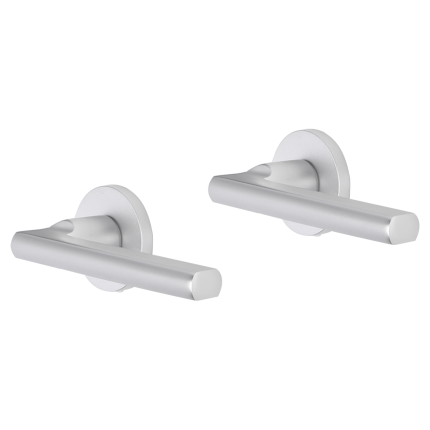 Impresso Leeds deurkruk op rozet 53x9mm Aluminium