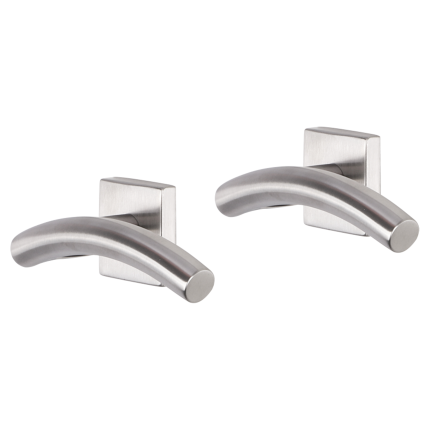 Impresso Liverpool deurkruk op rozet 53x53x9mm RVS geborsteld