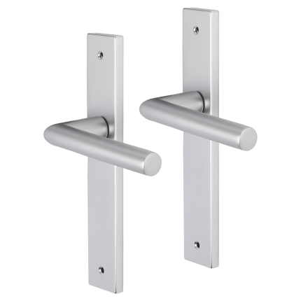 Impresso London deurkruk op schild met schroeven rechthoekig 226x41x10mm Aluminium