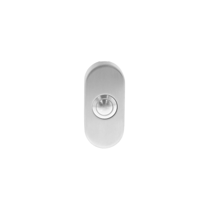 Intersteel deurbel ovaal verdekt RVS geborsteld