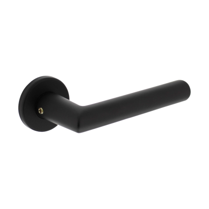 Intersteel deurkruk Broome met rozet 50x7 mm zwart