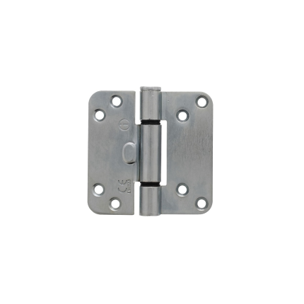 Intersteel gliijlagerscharnier afgerond 89x89x3 mm DIN Rs/Ls staal verzinkt