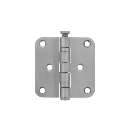Intersteel kogellagerscharnier afgerond 76x76x2,5 mm DIN links/rechts RVS