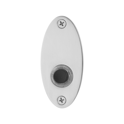 Jaren 30 deurbel GPF9826.43 ovaal 80x38x2 mm RVS gepolijst