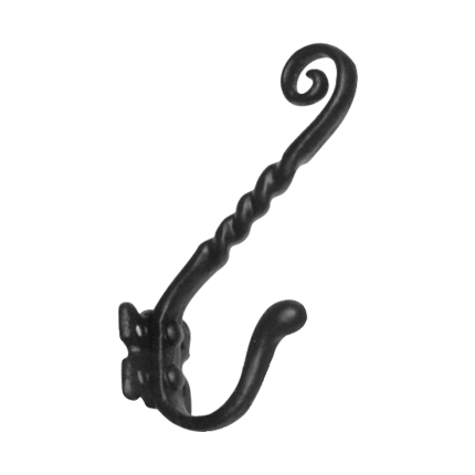 Jashaak en hoedhaak zwart, 93 mm