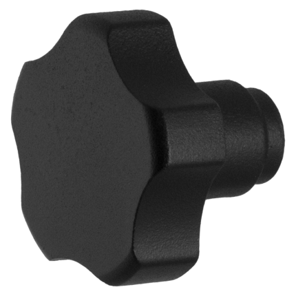 Knop model 5 t.b.v. Mauer knopcilinder zwart structuur