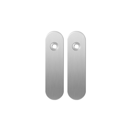 Kortschild GPF1100.10 blind RVS geborsteld