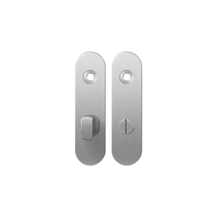 Kortschild GPF1100.10 WC63/8 grote knop RVS geborsteld