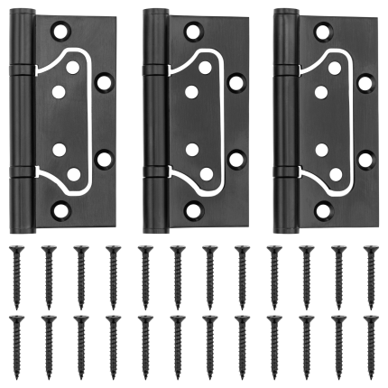 Kos Design freesvrije scharnieren zwart (set a 3 stuks)