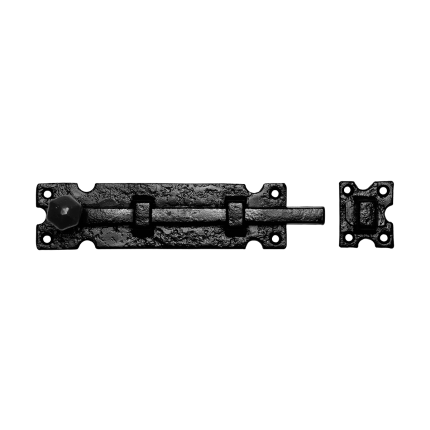 KP0812 deurschuif 228x54mm smeedijzer zwart