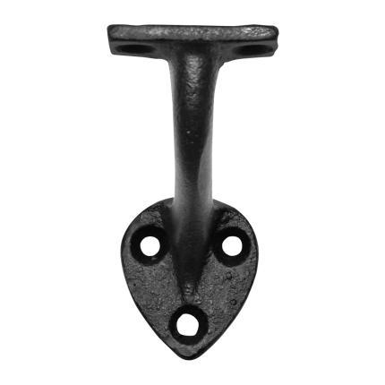 KP3491 leuninghouder 64mm smeedijzer zwart