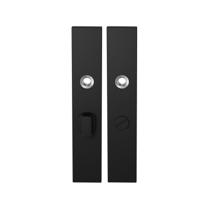 Langschild GPF8100.25 WC57/5 grote knop zwart