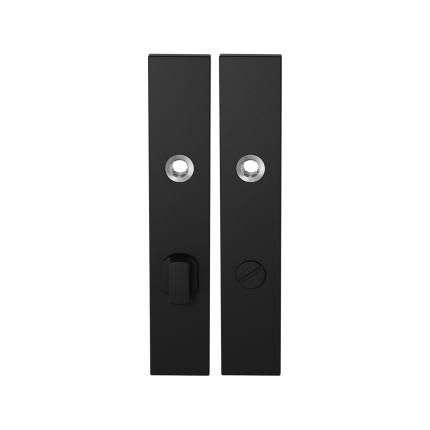 Langschild GPF8100.25 WC72/8 grote knop zwart