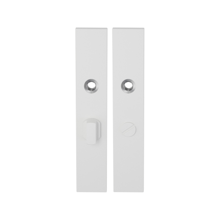 Langschild GPF8100.65 WC57/5 grote knop wit