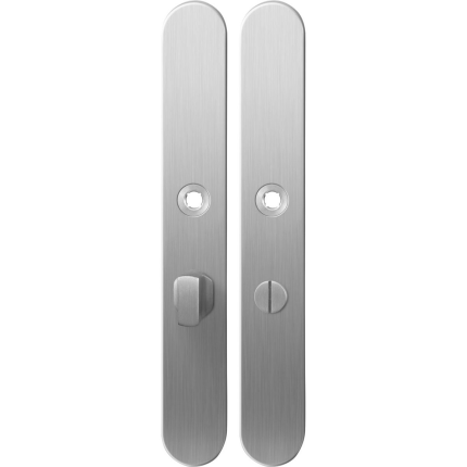 Langschild XL GPF1100.70 WC57/5 grote knop RVS geborsteld