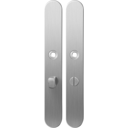 Langschild XL GPF1100.70 WC57/5 normale knop RVS geborsteld