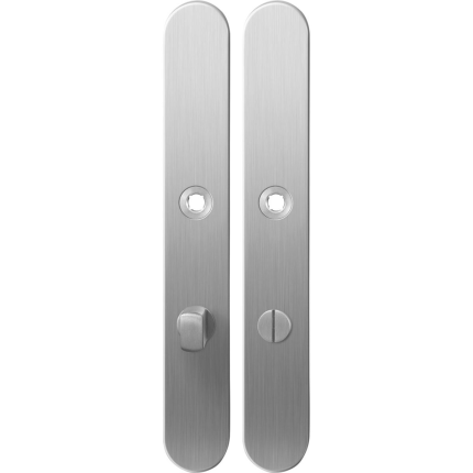 Langschild XL GPF1100.70 WC72/8 normale knop RVS geborsteld