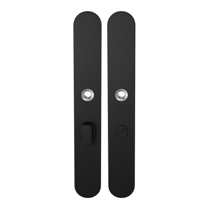 Langschild XL GPF8100.70 WC55/8 grote knop zwart