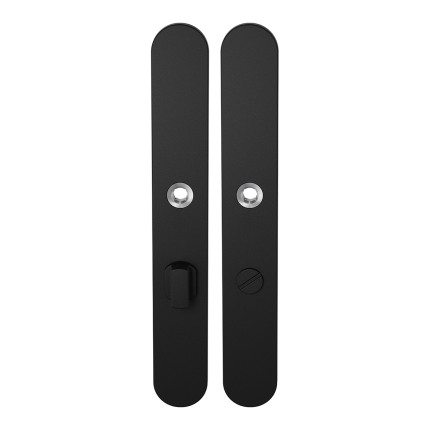 Langschild XL GPF8100.70 WC63/8 grote knop zwart