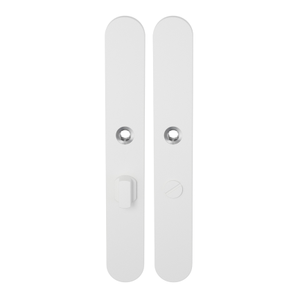 Langschild XL GPF8100.80 WC57/5 grote knop wit