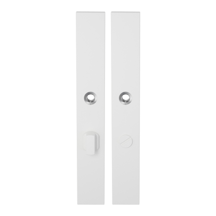 Langschild XL GPF8100.85 WC63/8 grote knop wit