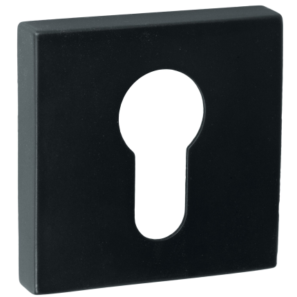 Luxuria Cilinderrozet, zwart, 52x52x10mm