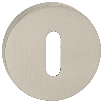 Luxuria Sleutelrozet rond, mat nikkel, 52x10mm