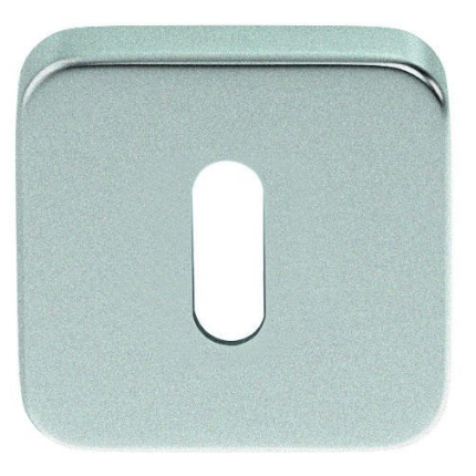 Luxuria Sleutelrozet vierkant afgerond, mat chroom, 50x50x8mm