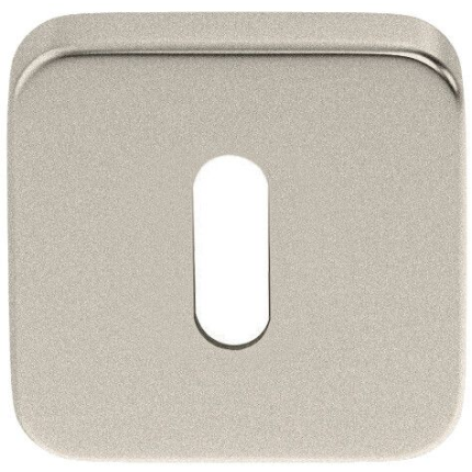 Luxuria Sleutelrozet vierkant recht, mat nikkel PVD, 50x50x8mm