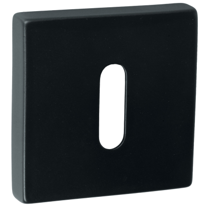 Luxuria Sleutelrozet, zwart, 52x52x10mm