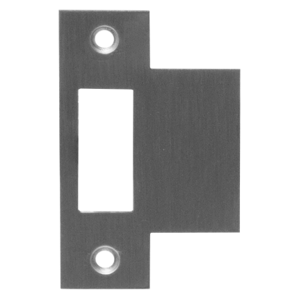 Mauer sluitplaat t.b.v. 1535 loopslot, rechthoekig RVS