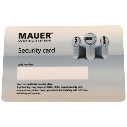 Mauer vervangend certificaat