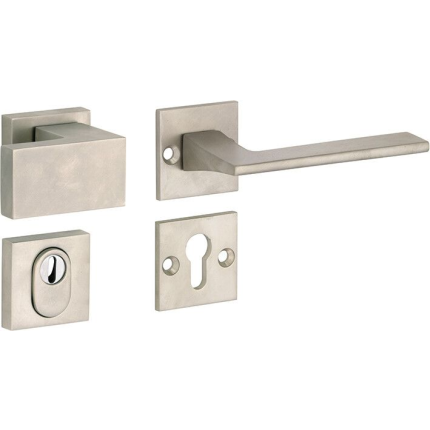 M&T knop- en krukgarnituur knop links PC met kerntrek SKG*** Terry, mat nikkel ongelakt