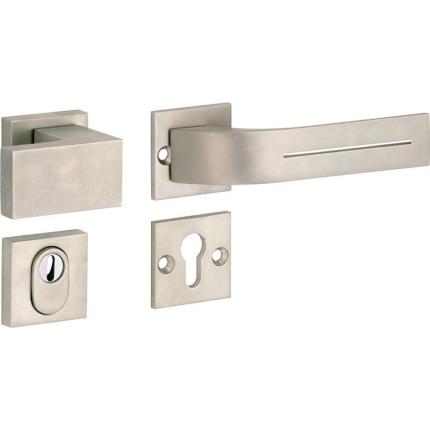 M&T knop- en krukgarnituur knop links PC met kerntrek SKG*** Toro, mat nikkel ongelakt