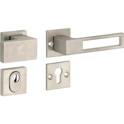 M&T knop- en krukgarnituur knop rechts PC met kerntrek SKG*** Entry, mat nikkel ongelakt